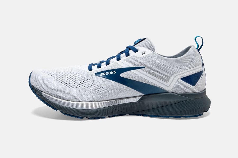 Brooks Ricochet 3 Road Loopschoenen Heren - Wit/Blauw - 127490UCM